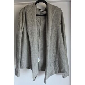 Weekend MaxMara Grey Cashmere Open Cardigan M Classic Pullover Wrap Luxury
